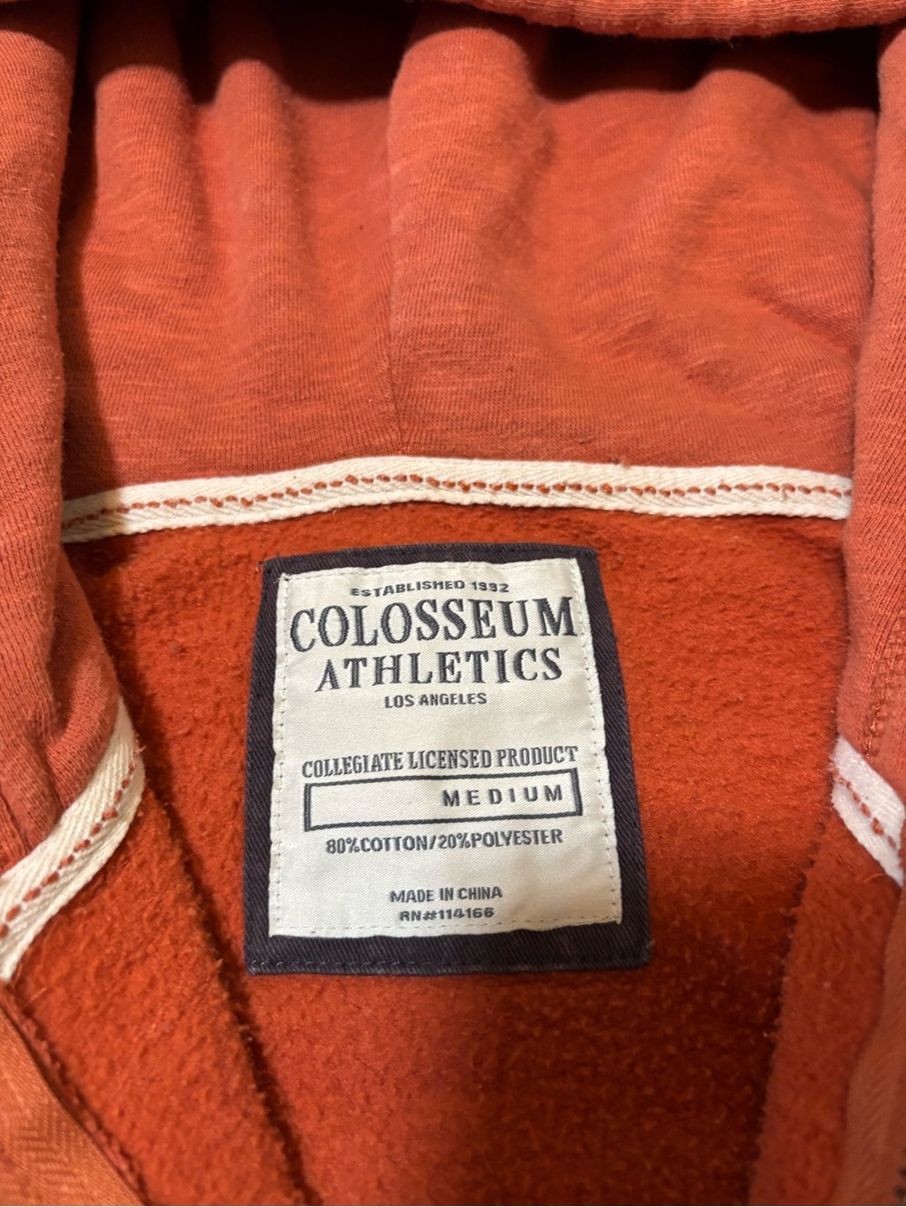 289. Colosseum Athletics UT Zip Up Hoodie, Size M - Picture 2 of 5